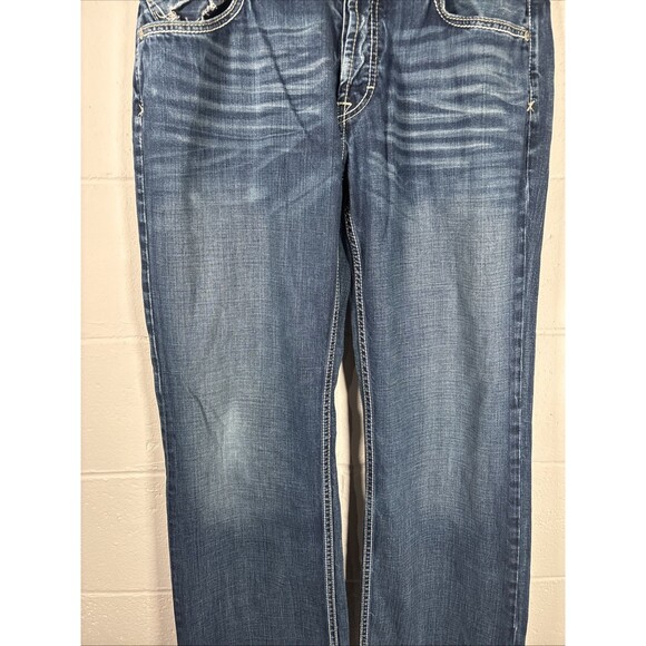 Buckle Jeans Mens 36x33 BKE Justin Relaxed Fit Bootcut Button Fly - Picture 3 of 14
